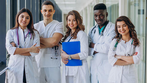 Grupper junger Mediziner