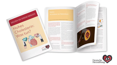 Collage der Cholesterin-Broschüre